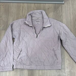 Abercrombie & Fitch Light Purple Quilted Pullover
